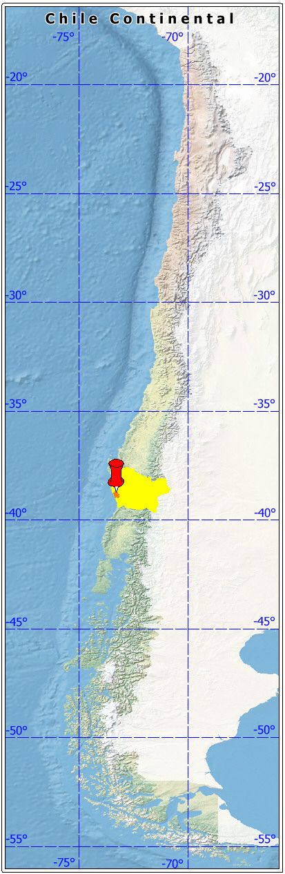 ubicación de la comuna de Saavedra
