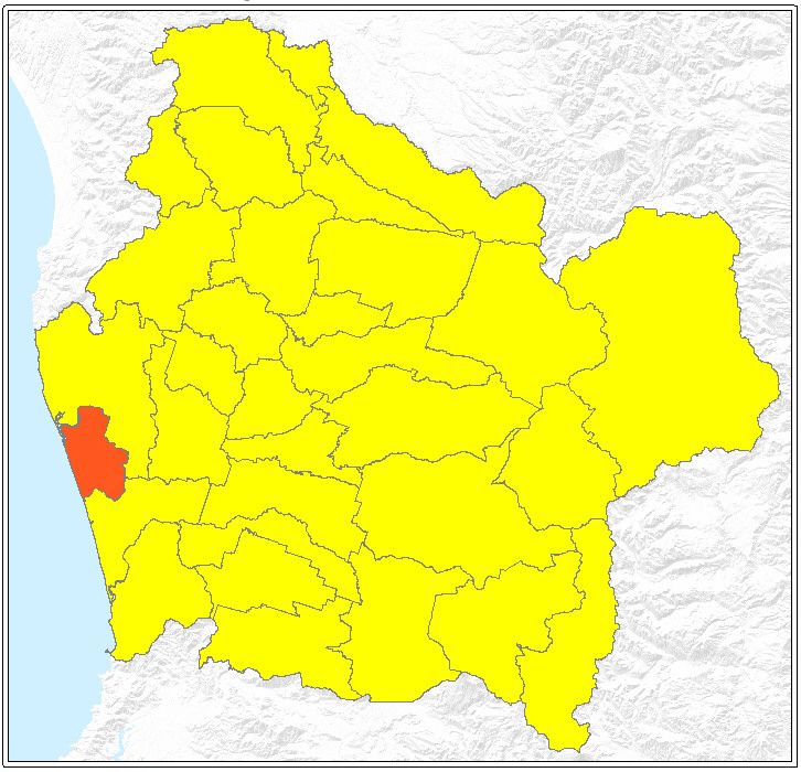 ubicación de la comuna de Saavedra