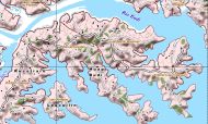 Mapa pequeño de la comuna de Saavedra en formato PDF