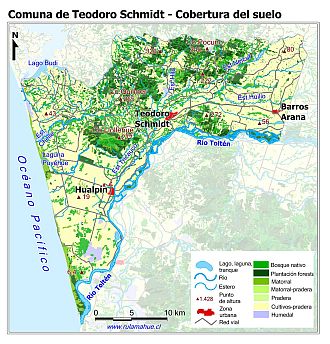 Mapa de la cobertura de los suelos