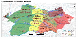 Mapa de las unidades de relieve