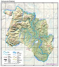 Mapa pequeño de la comuna de Cholchol en formato PDF