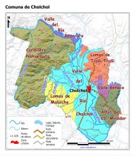 Mapa de las unidades geomorfológicas