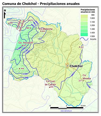 Mapa de isoyetas