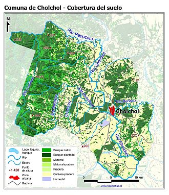 Mapa de la cobertura de los suelos