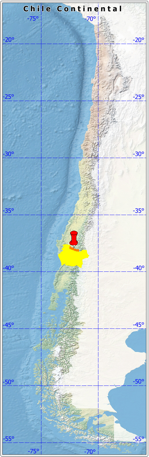 ubicación de la comuna de Collipulli