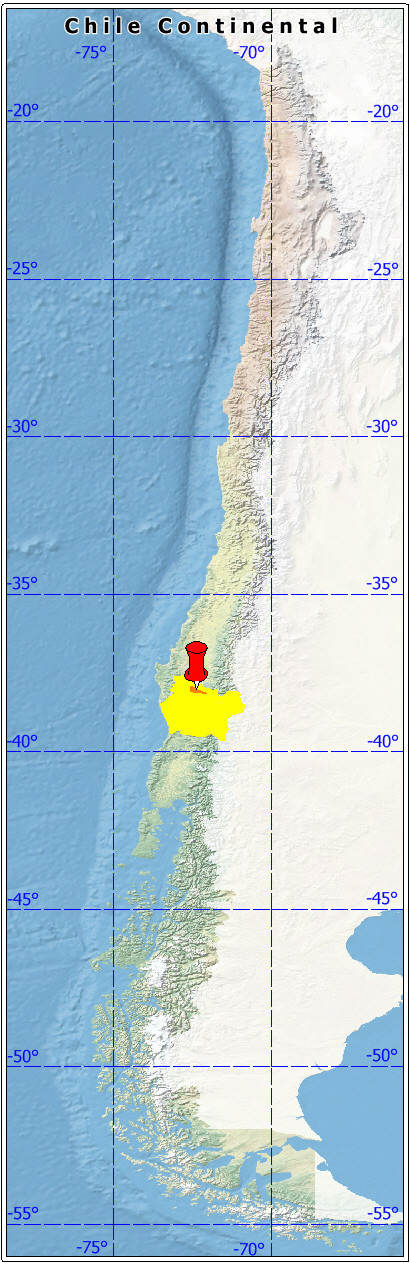 ubicación de la comuna de Ercilla