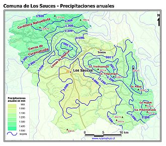 Mapa de isoyetas