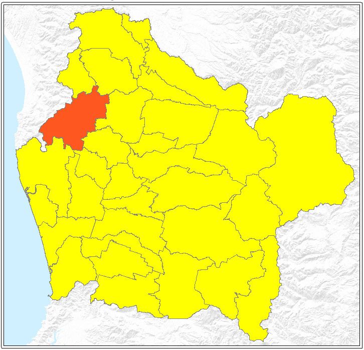 ubicación de la comuna de Lumaco
