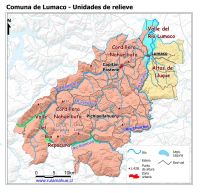 Mapa de las unidades geomorfológicas