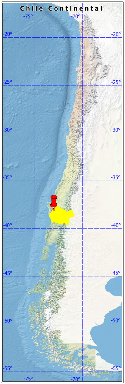 ubicación de la comuna de Purén