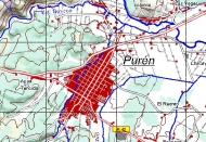 Mapa grande de la comuna de Purén en formato PDF