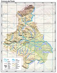Mapa pequeño de la comuna de Purén en formato PDF