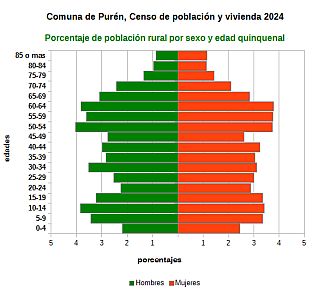 Piramide de edades de la población rural