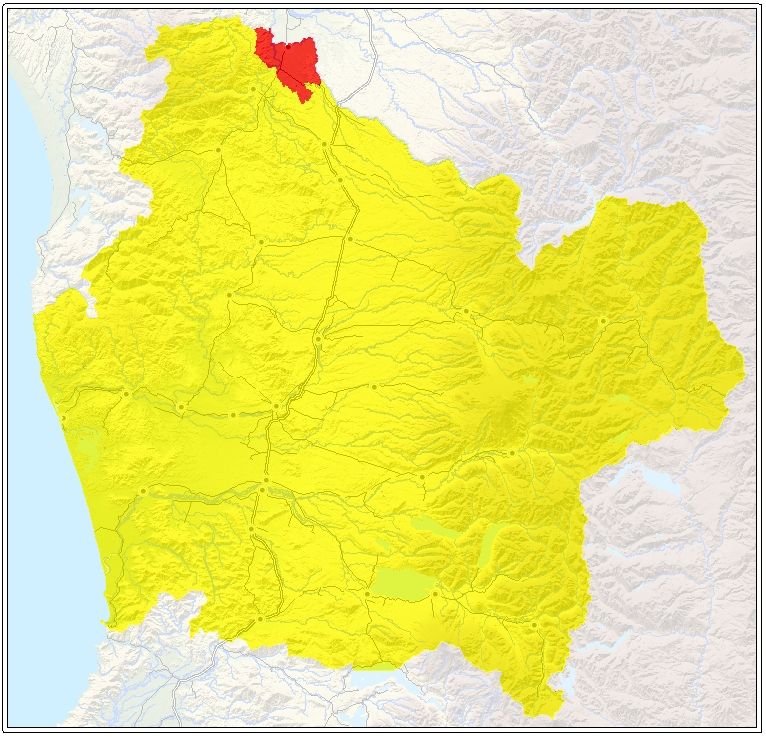 ubicación de la comuna de Renaico