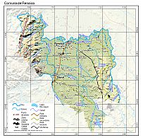 Mapa pequeño de la comuna de Temuco en formato PDF