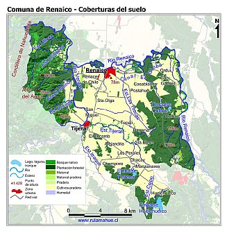 Mapa de la cobertura de los suelos