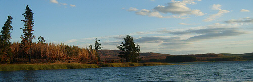 embalse en la comuna de Renaico