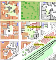 Plano grande de la ciudad de Victoria
