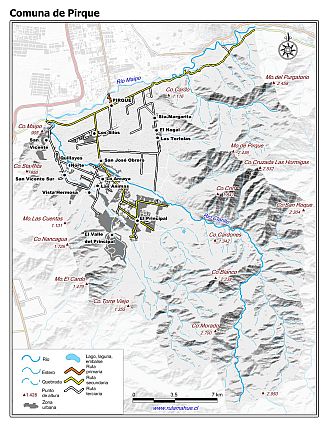 mapa base de la comuna con fondo blanco sombreado