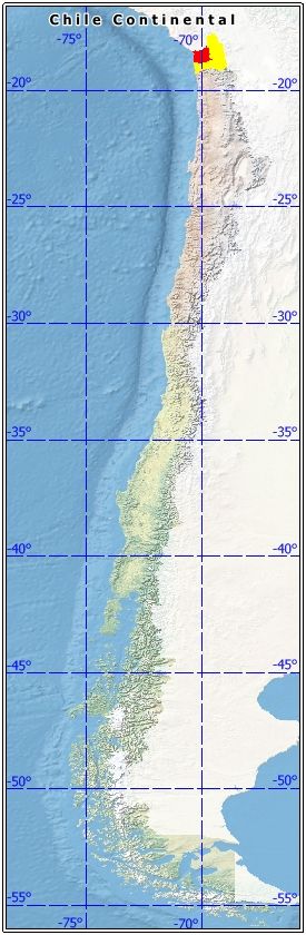 ubicación de la comuna de Arica