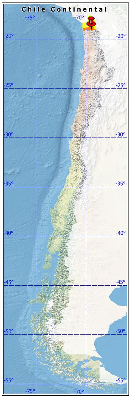 ubicación de la comuna de Camarones