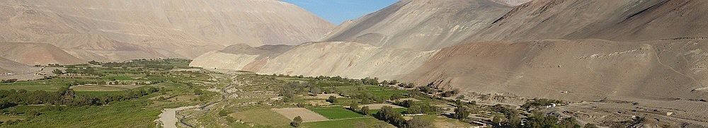 vista al valle del Rio Camarones